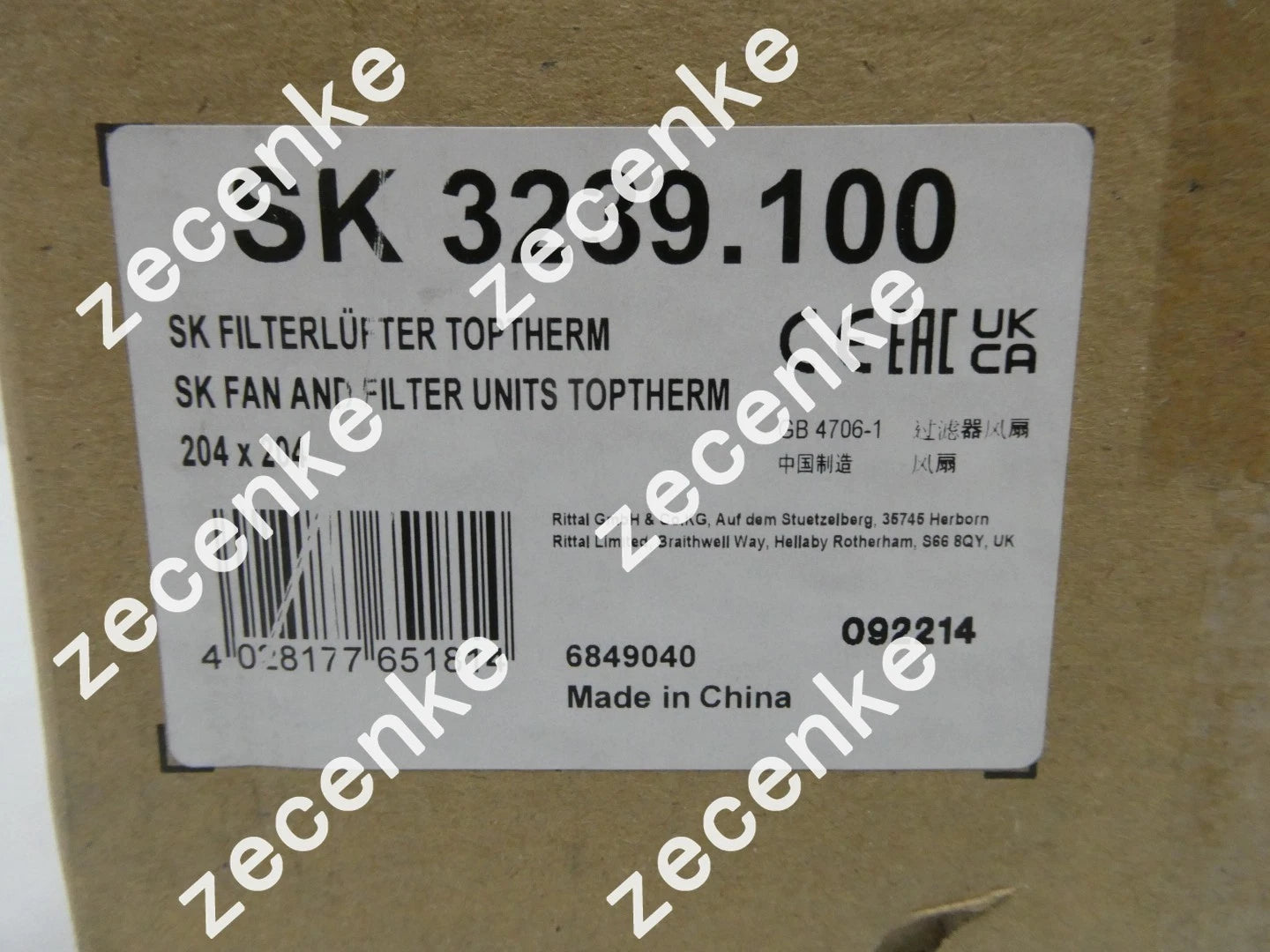 Rittal SK 3239.100 Filter Fan for Reliable Enclosure Ventilation