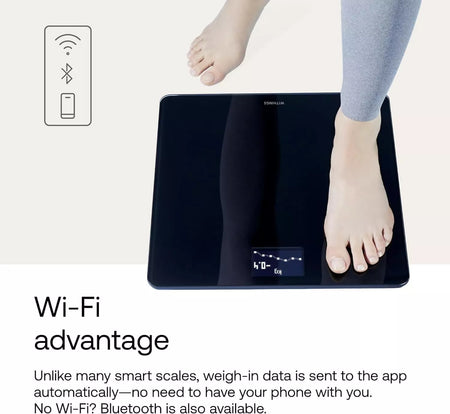 Withings Body Wi-Fi Smart Scale with BMI App Sync Multi-User Pregnancy & Baby Mode