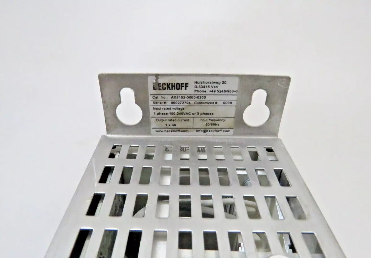 Beckoff AX5103-0000-0200 Digital Compact Servo Drive 1-Axis Module 100480VAC