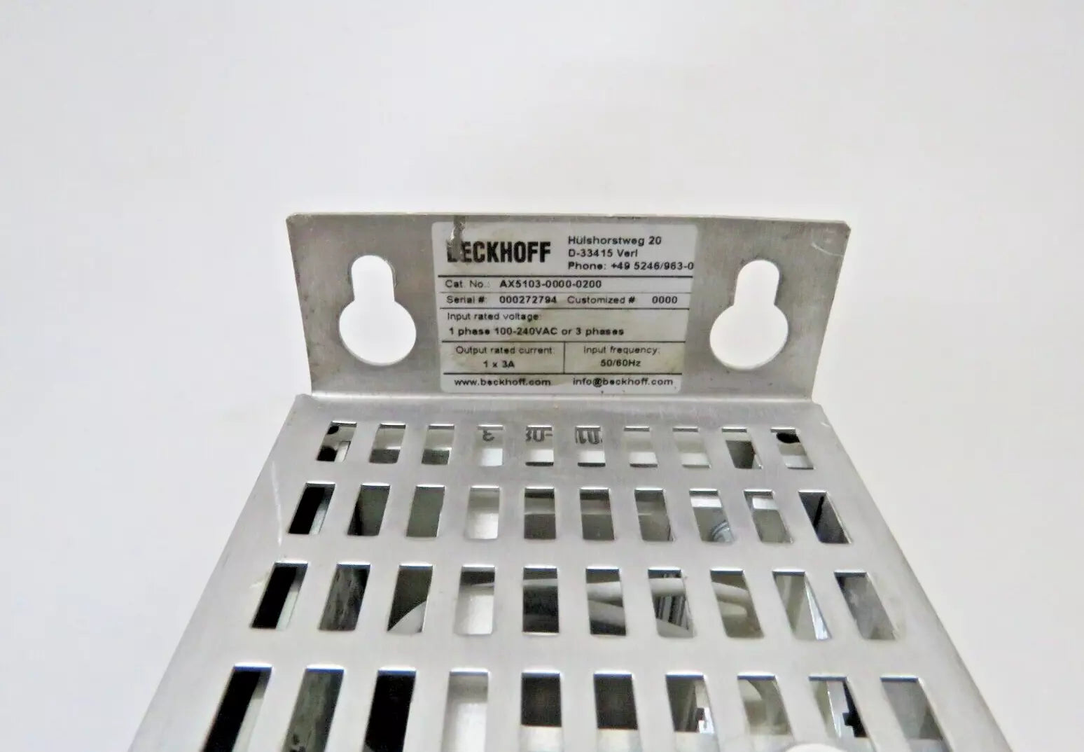 Beckoff AX5103-0000-0200 Digital Compact Servo Drive 1-Axis Module 100480VAC