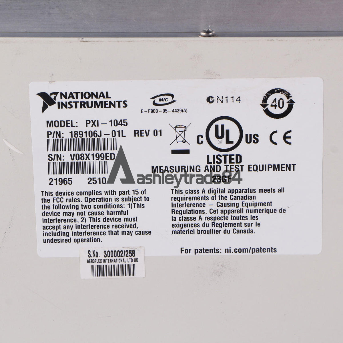 National Instruments PXI-1045 Chassis