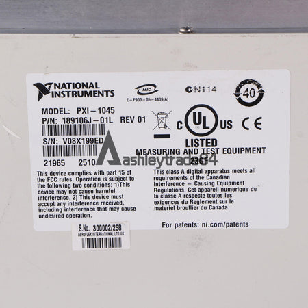 National Instruments PXI-1045 Chassis