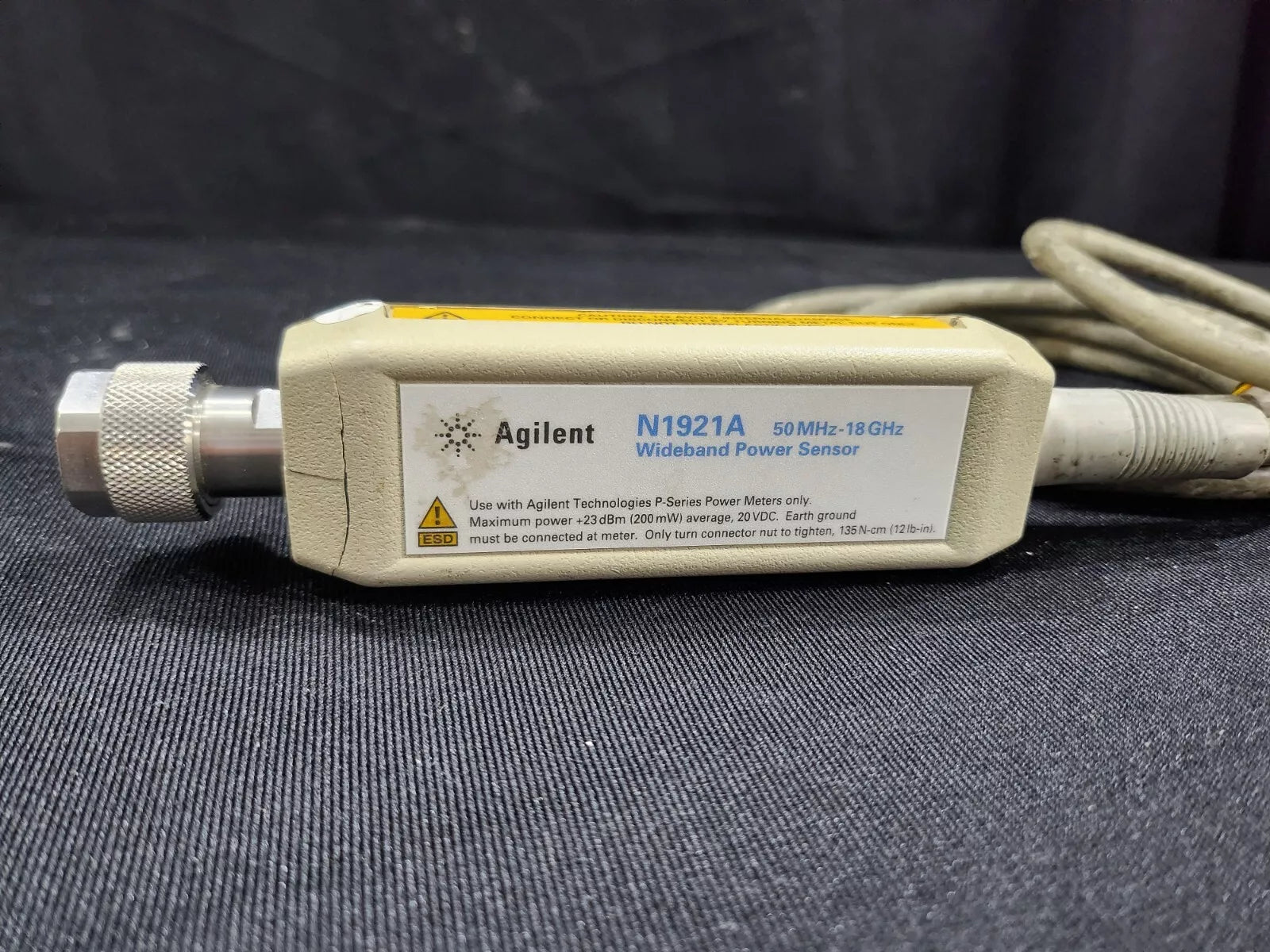Agilent N1921A P-Series Wideband Power Sensor 50 MHz to 18 GHz - AS-IS (0432)