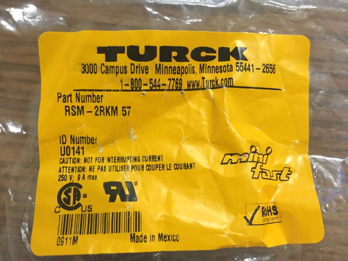 Turck RSM-2RKM 57 2-Way Splitter T-Splitter without Cable