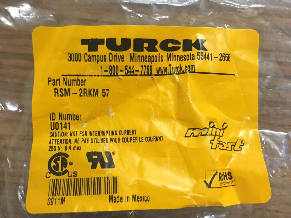 Turck RSM-2RKM 57 2-Way Splitter T-Splitter without Cable