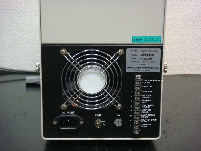 HAMAMATSU L5662-01 UV SPOT LIGHT SOURCE