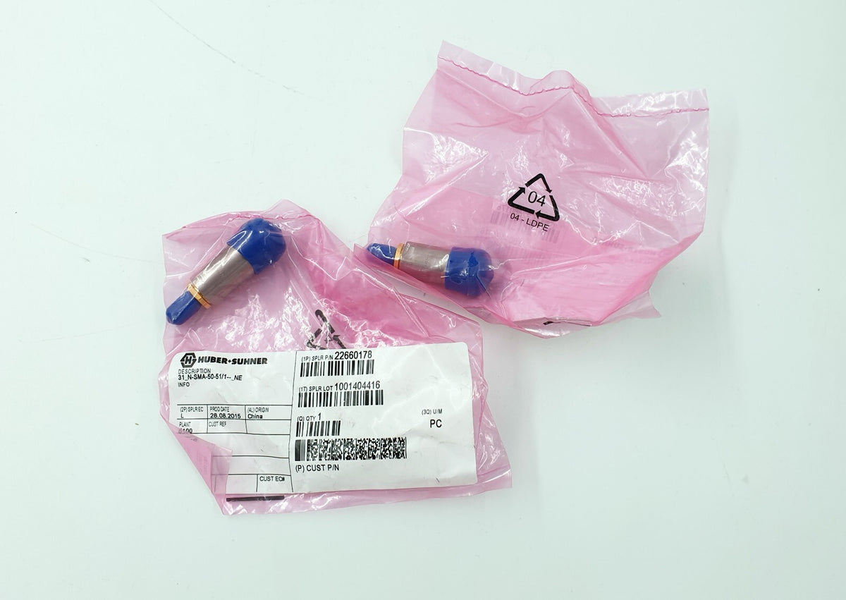 COAXIAL ADAPTER N to SMA Female by HUBER+SUHNER