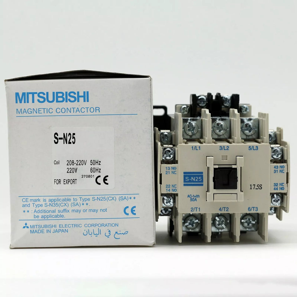 Mitsubishi S-N25 SN25 AC220V Magnetic Contactor in Box