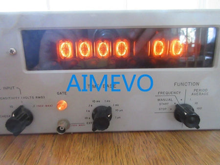 HP 5244L Electronic Counter Frequency Nixie Tube Display VTG Powers Up