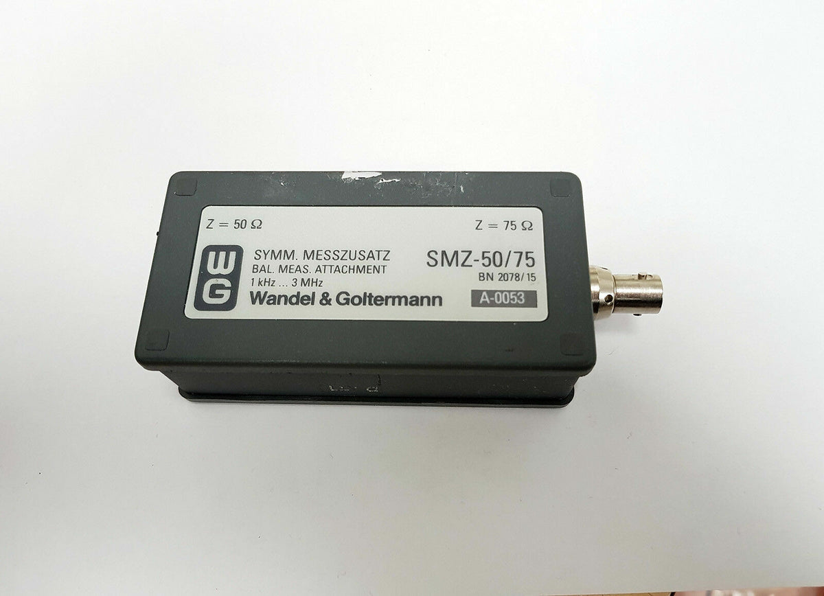 Balanced To Unbalanced Adapter for BNC - WG SMZ-50/75