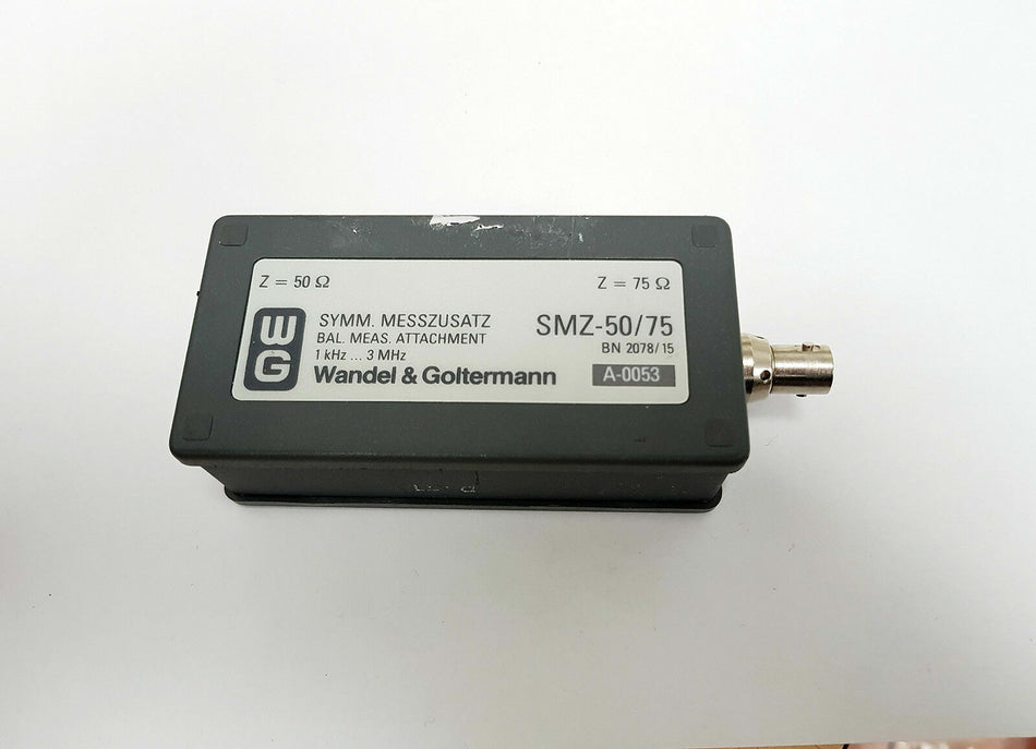 Balanced To Unbalanced Adapter for BNC - WG SMZ-50/75