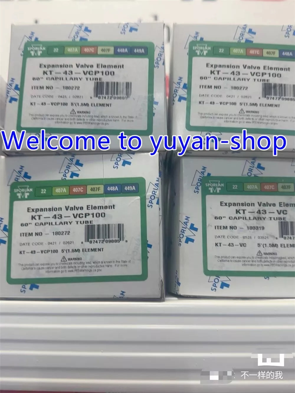 1PCS NEW Sporlan KT-43-VCP100 Expansion Valve Element - XG eqpt
