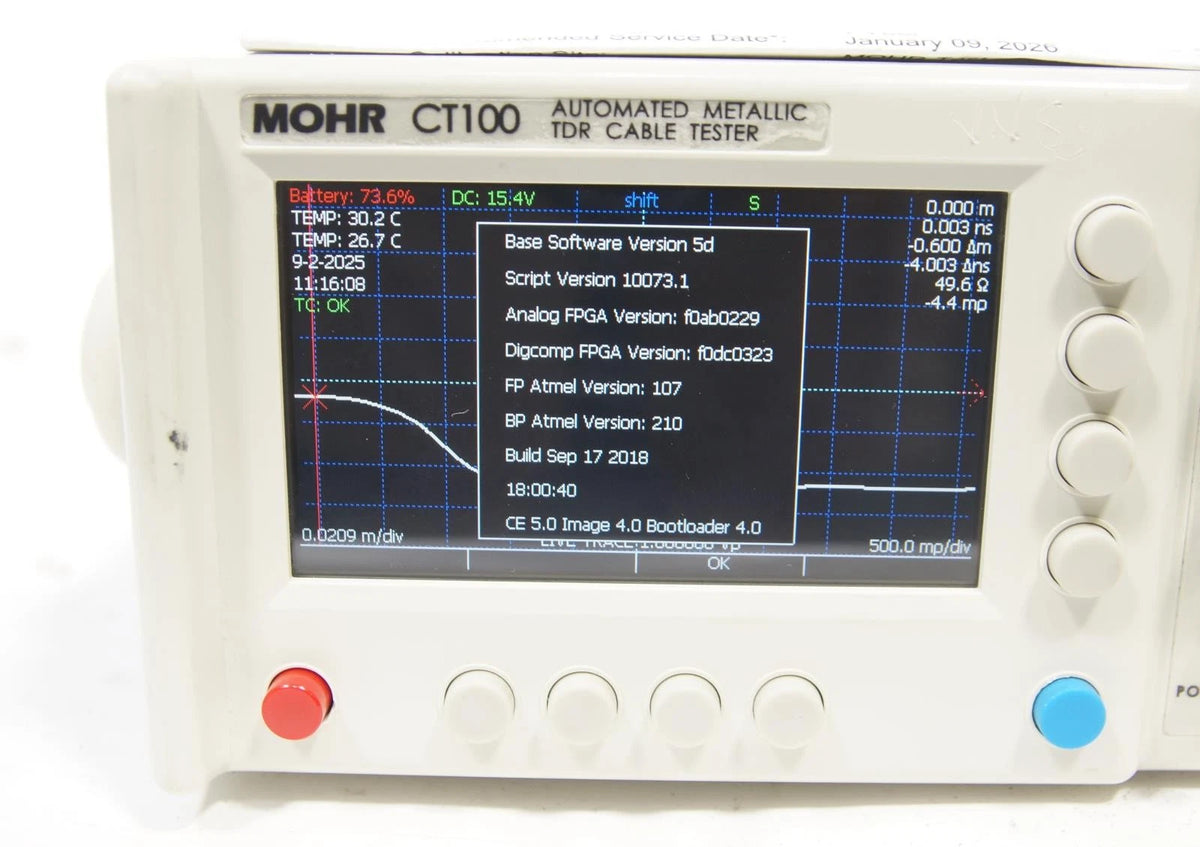 MOHR CT-100B Automatic Metallic TDR Cable Tester CT100 CALIBRATED