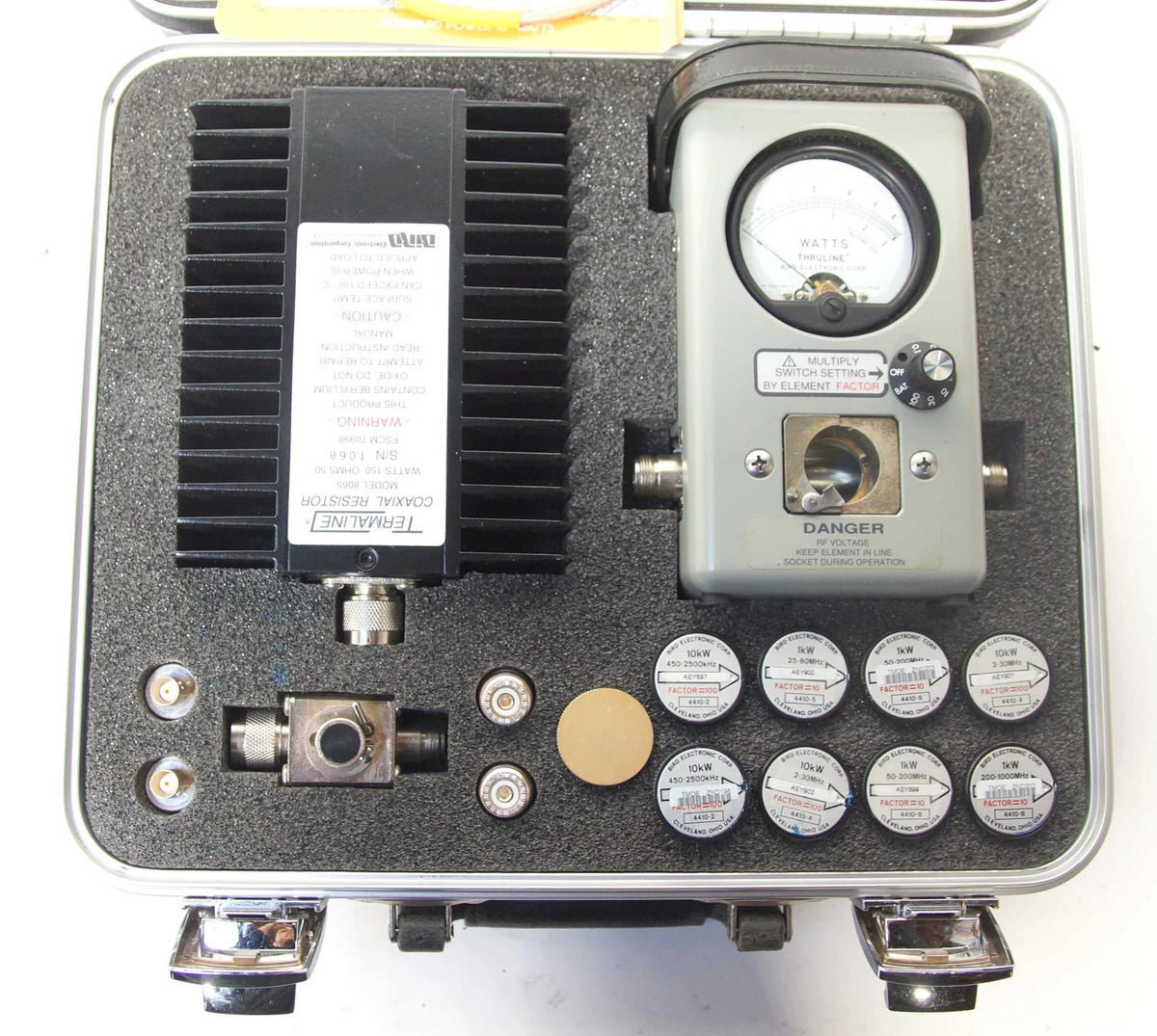 Bird Electronic Corporation 4410 Wattmeter Kit / Radio Test Set w Accessories