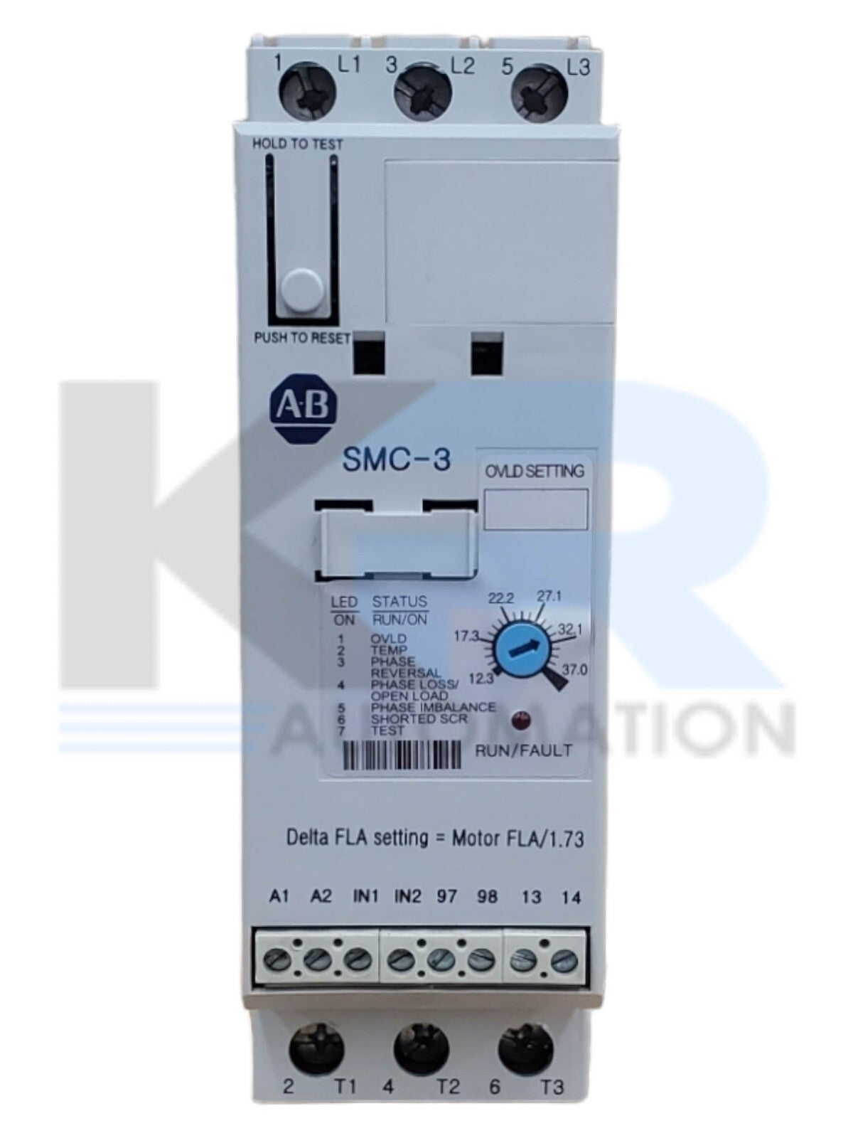 Allen Bradley 150-C37NBR SMC-3 Smart Motor Controller 37A 24V 3Ph