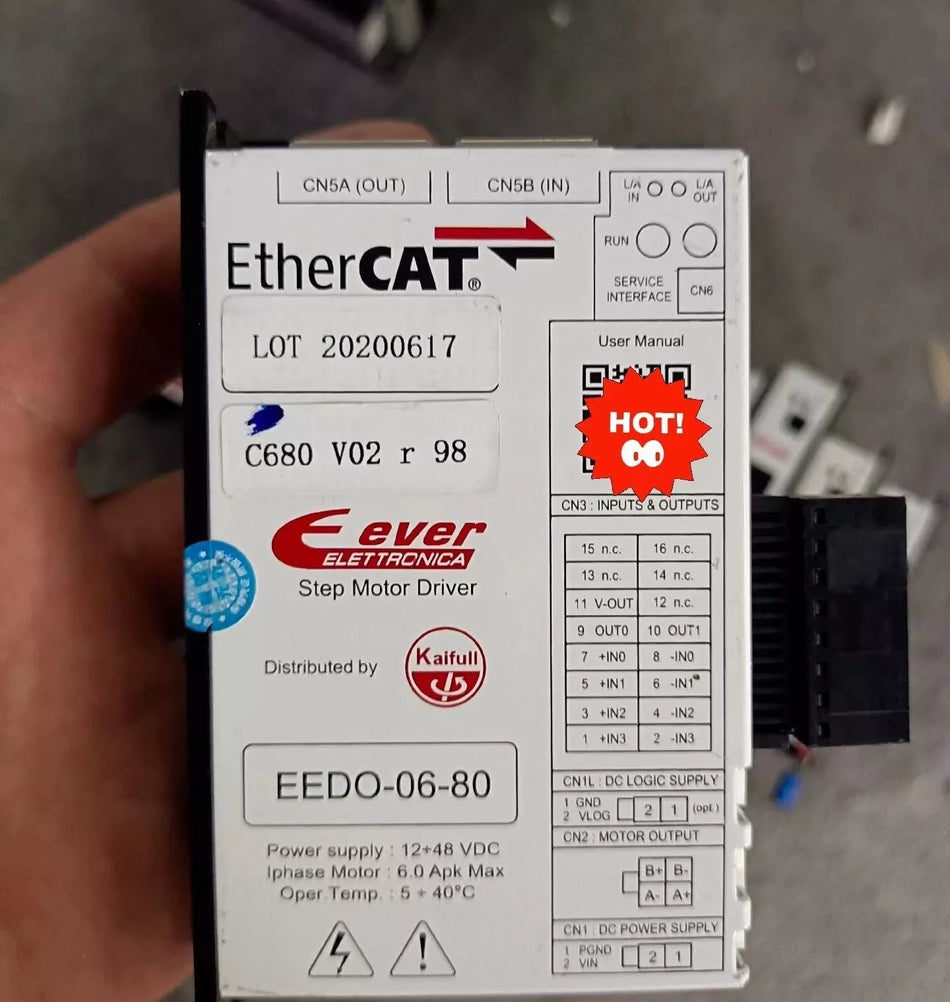 1pc USED EtherCAT EEDO-06-80 stepper driver TESTED #VMK7 CH