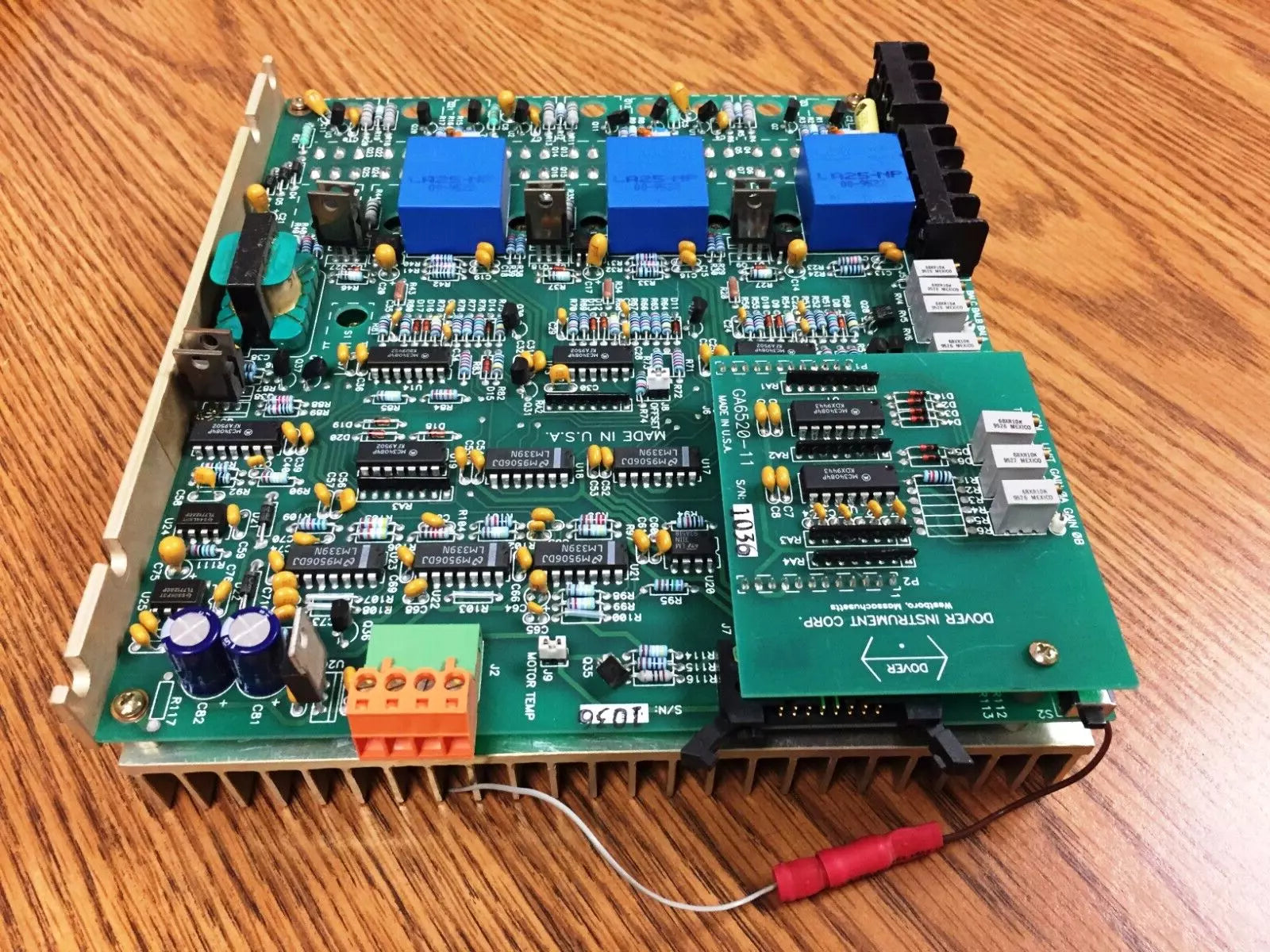 Dover Instrument GA6520 Servo Amplifier Board with GA6520-11 Axis Driver