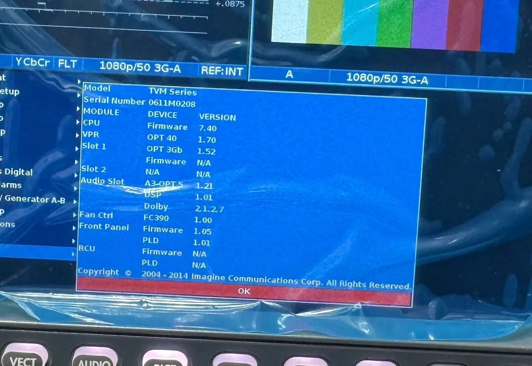 Harris TVM9140PKG-3GB Multiformat Video Waveform Monitor