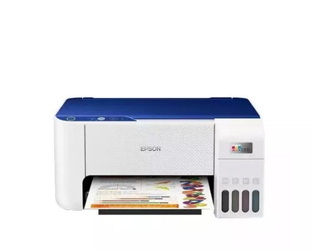 Epson EcoTank L3215 A4 All-in-One Ink Tank Printer (White & Blue)