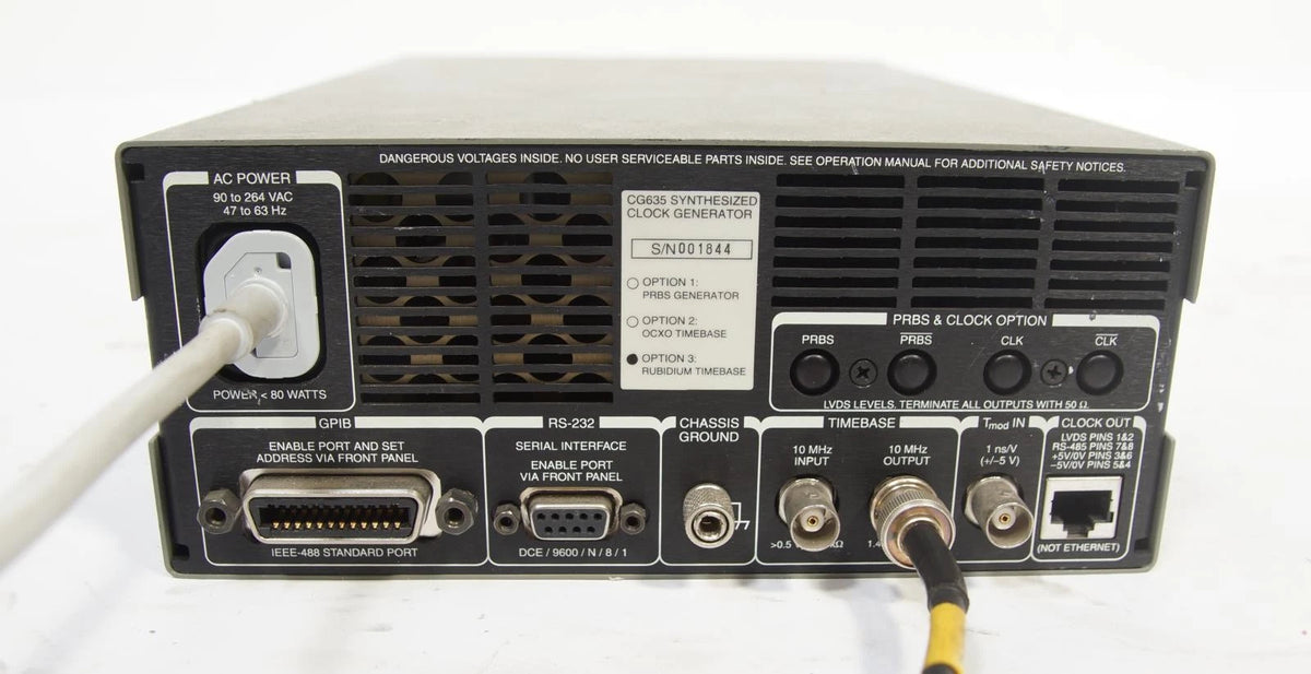 Stanford Research Systems CG635 16-Digit Clock Generator 2.05 GHz Opt 3 Rubidium
