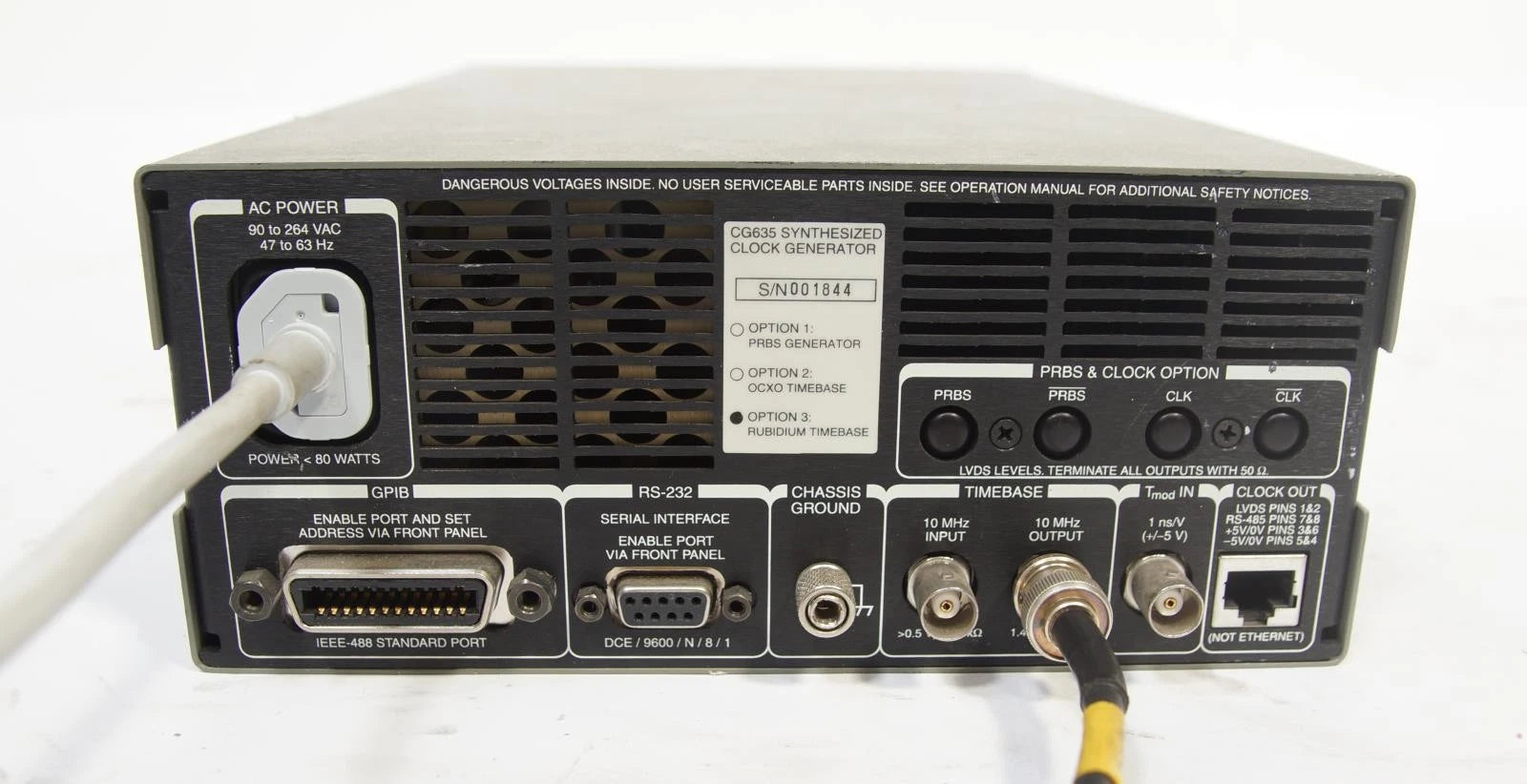 Stanford Research Systems CG635 16-Digit Clock Generator 2.05 GHz Opt 3 Rubidium
