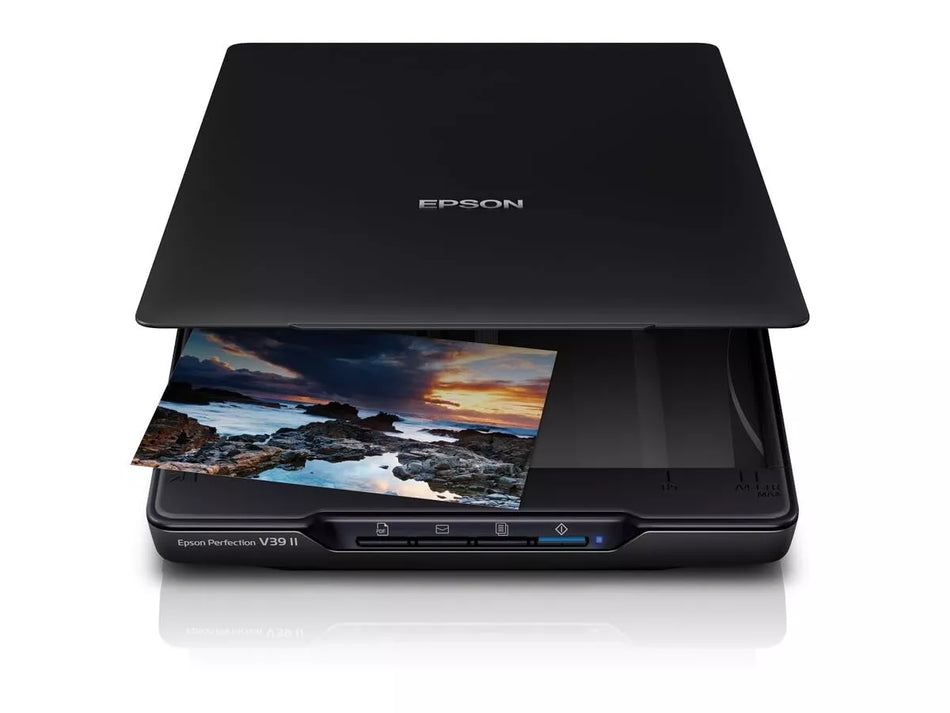 Epson Perfection V39II Flatbed Scanner | High-Resolution, USB Powered, Compact
