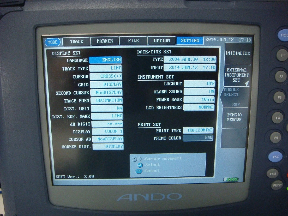ANDO AQ7260 /AQ7264 1.3/1.55um 40dB OTDR
