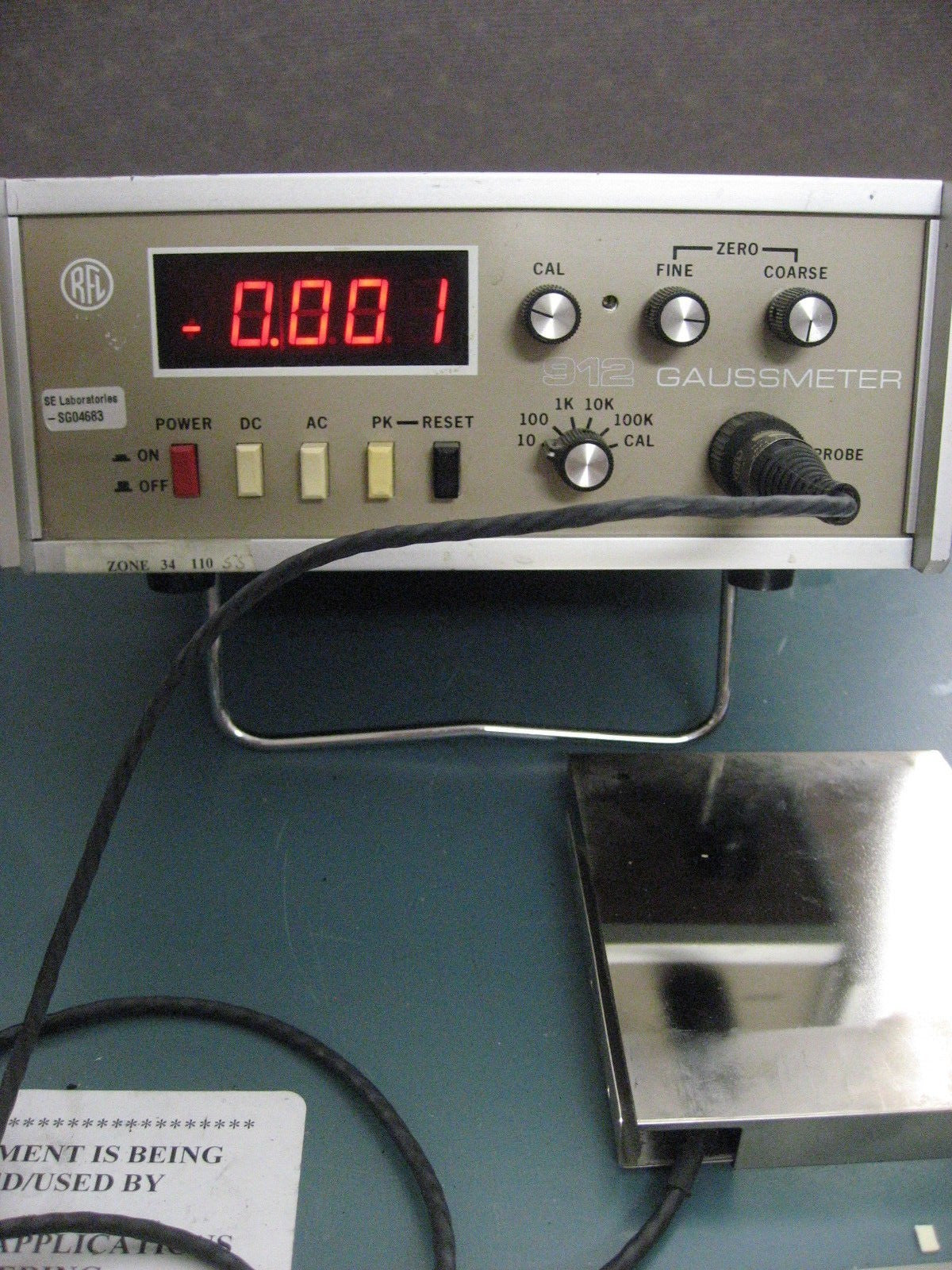 RFL 912 Gaussmeter Magnetometer