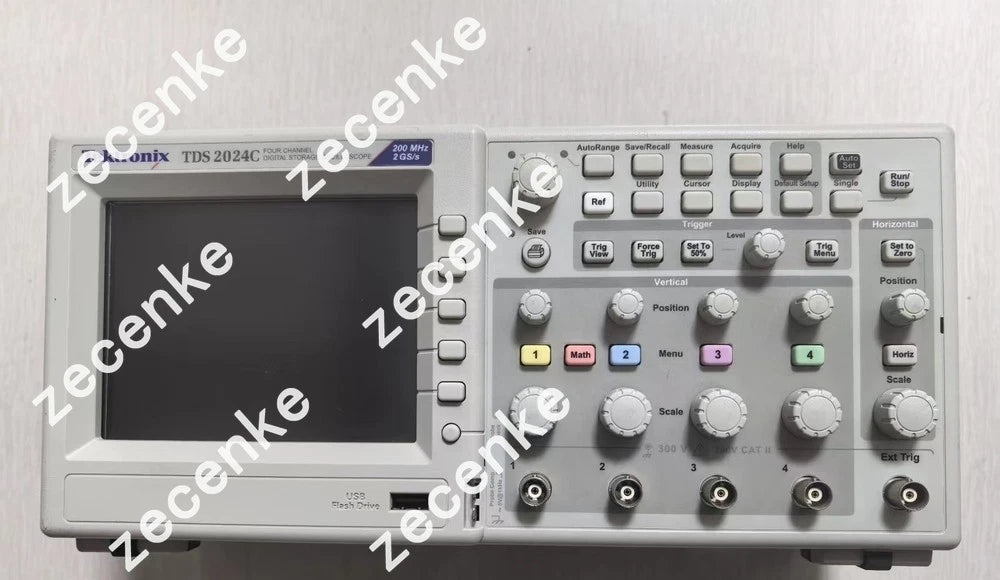 Tektronix TDS 2024C 4 Channel 200MHz 2Gs/s Digital Oscilloscope Used