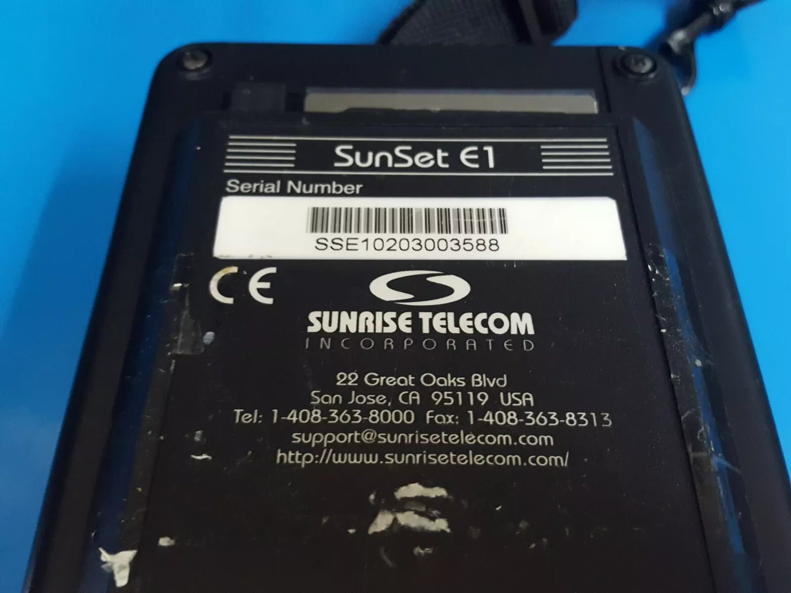 Sunrise Telecom Sunset E1 - 3588 AS IS SELLING