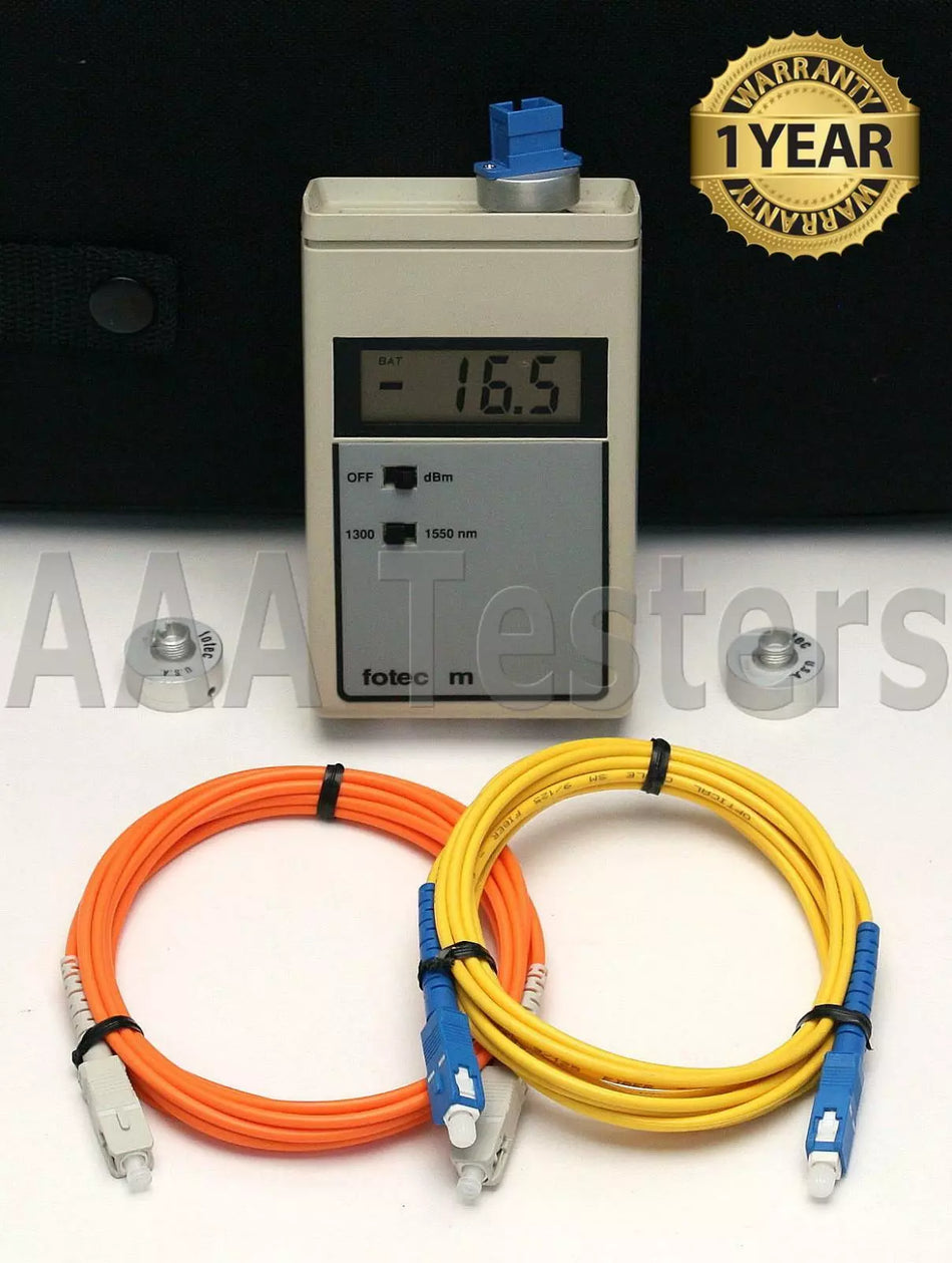 Fotec M712CATV SM MM Fiber Optic Power Mini Meter 1300nm & 1500nm M712 M712-CATV