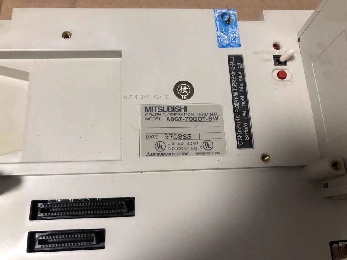 Mitsubishi A8GT-70GOT-SW HMI Touch Screen Panel