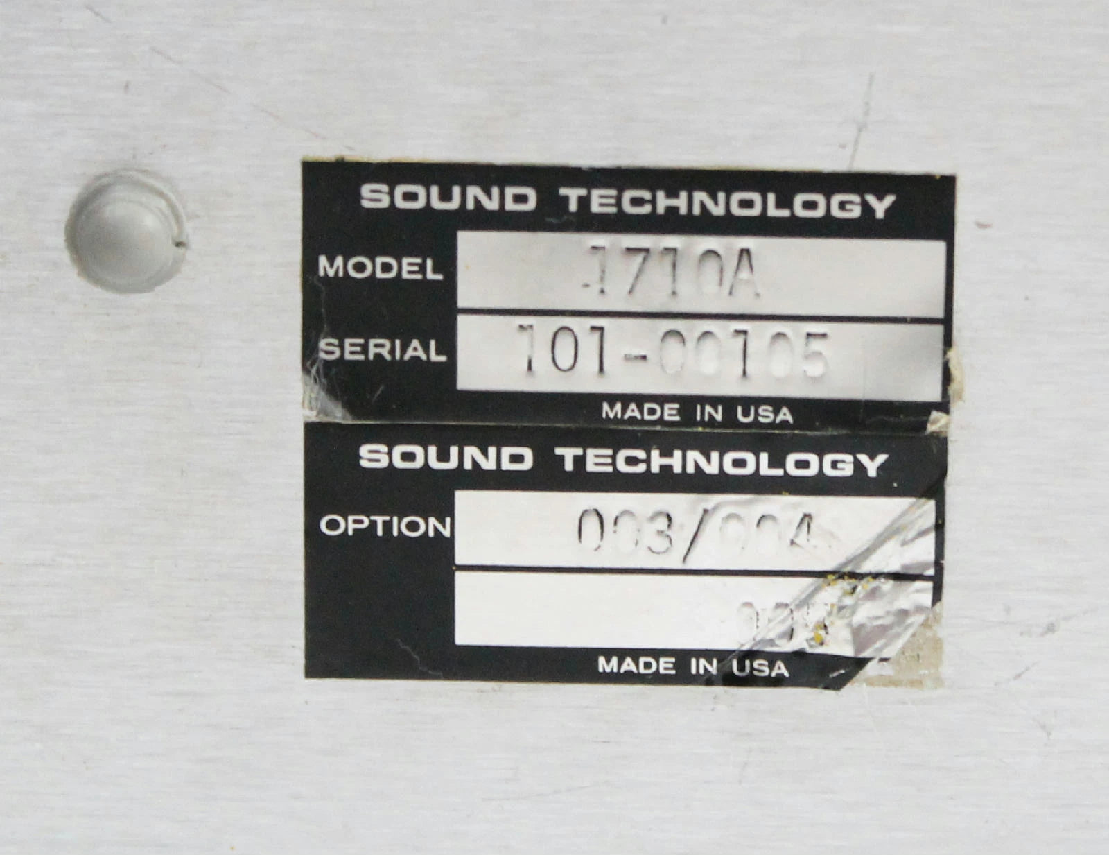 Sound Technology Model 1710A Audio Bandwidth Distortion Measurement System