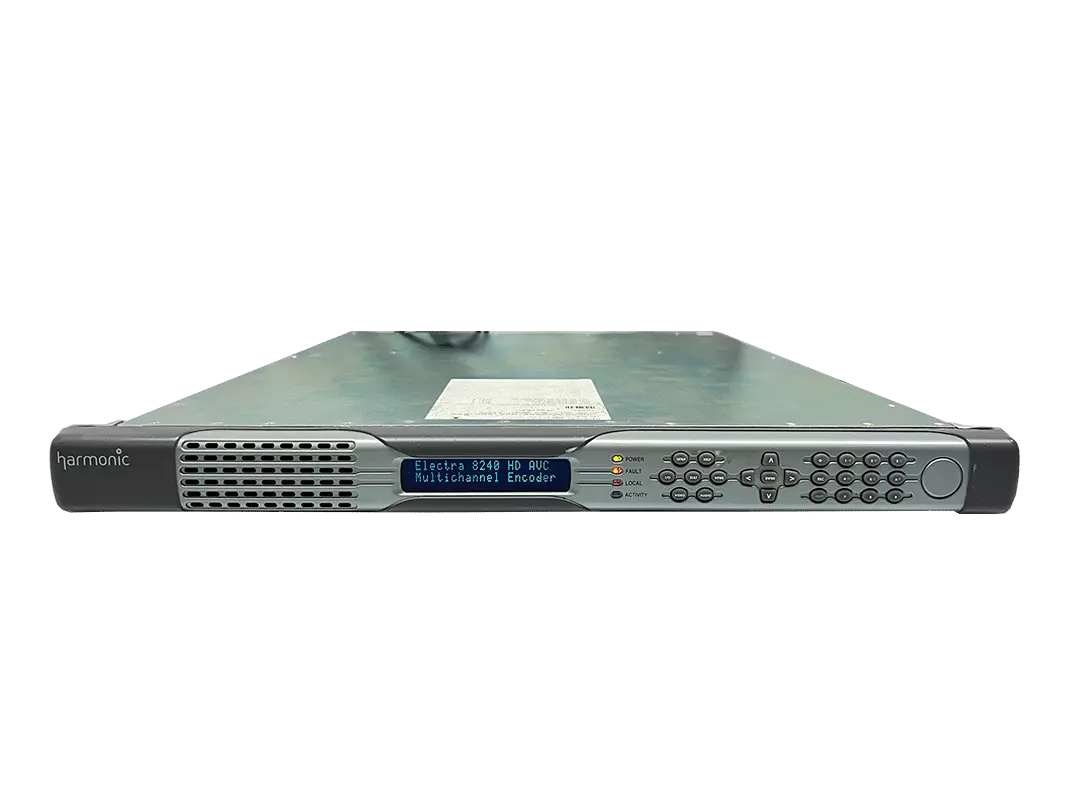 Harmonic Electra 8240 HD AVC 4 Channel SD/HD MPEG-2 and MPEG-4 Encoder 2x IOM-FL