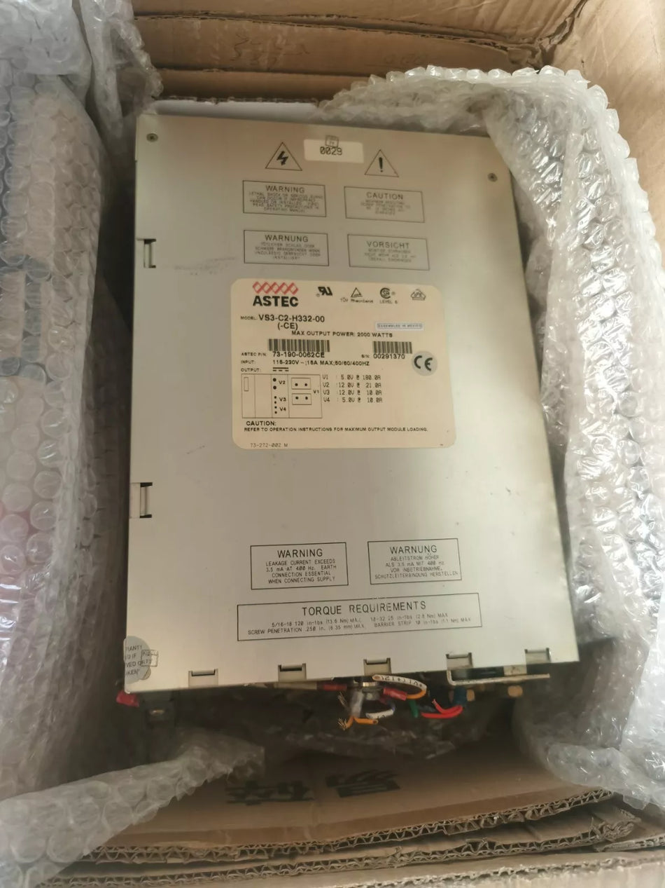 1PC For ASTEC VS3-C2-H332-00 used VS3C2H33200 C-19-2-003