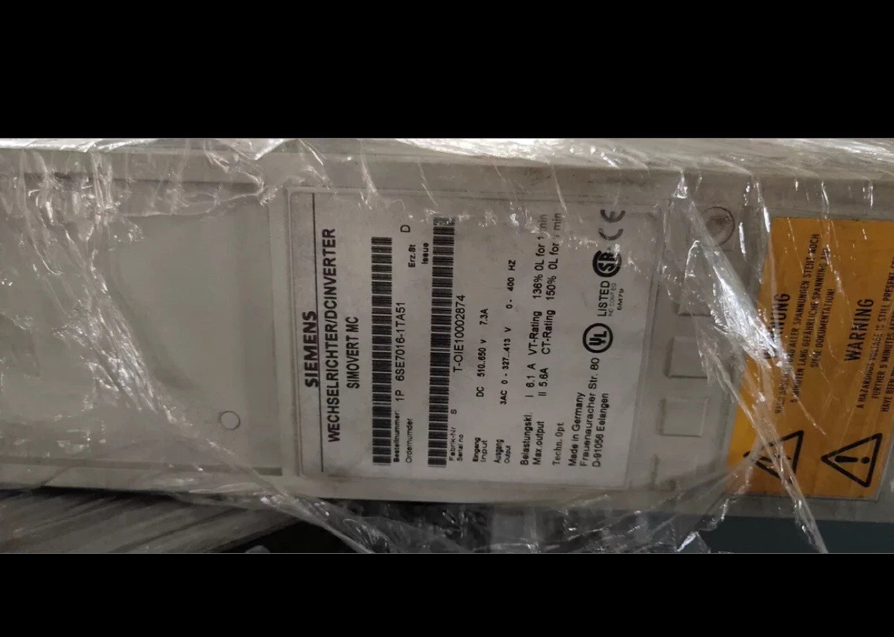 Siemens 6SE7016-1TA51-Z Inverter Drive Module