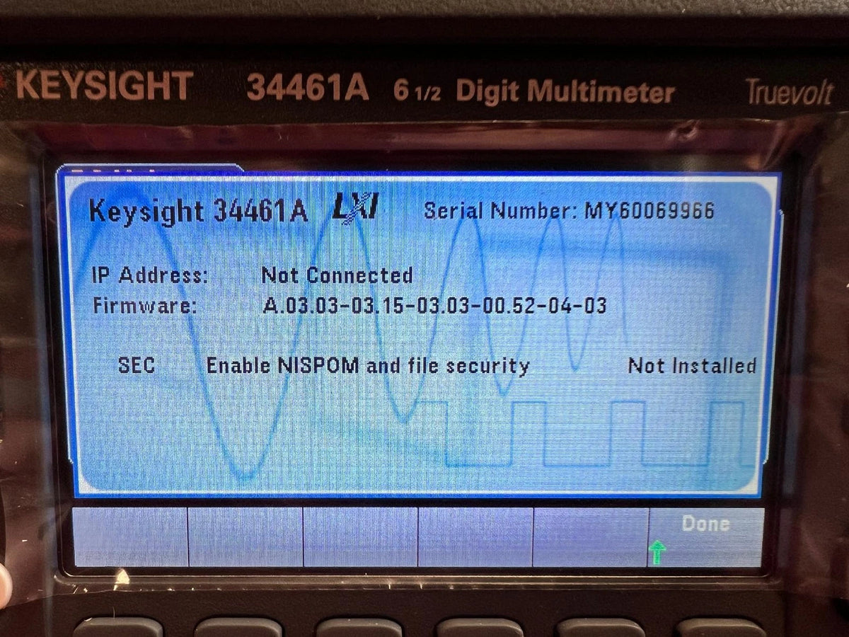 Agilent/Keysight 34461A Digital Multimeter 6.5 Digit Truevolt DMM
