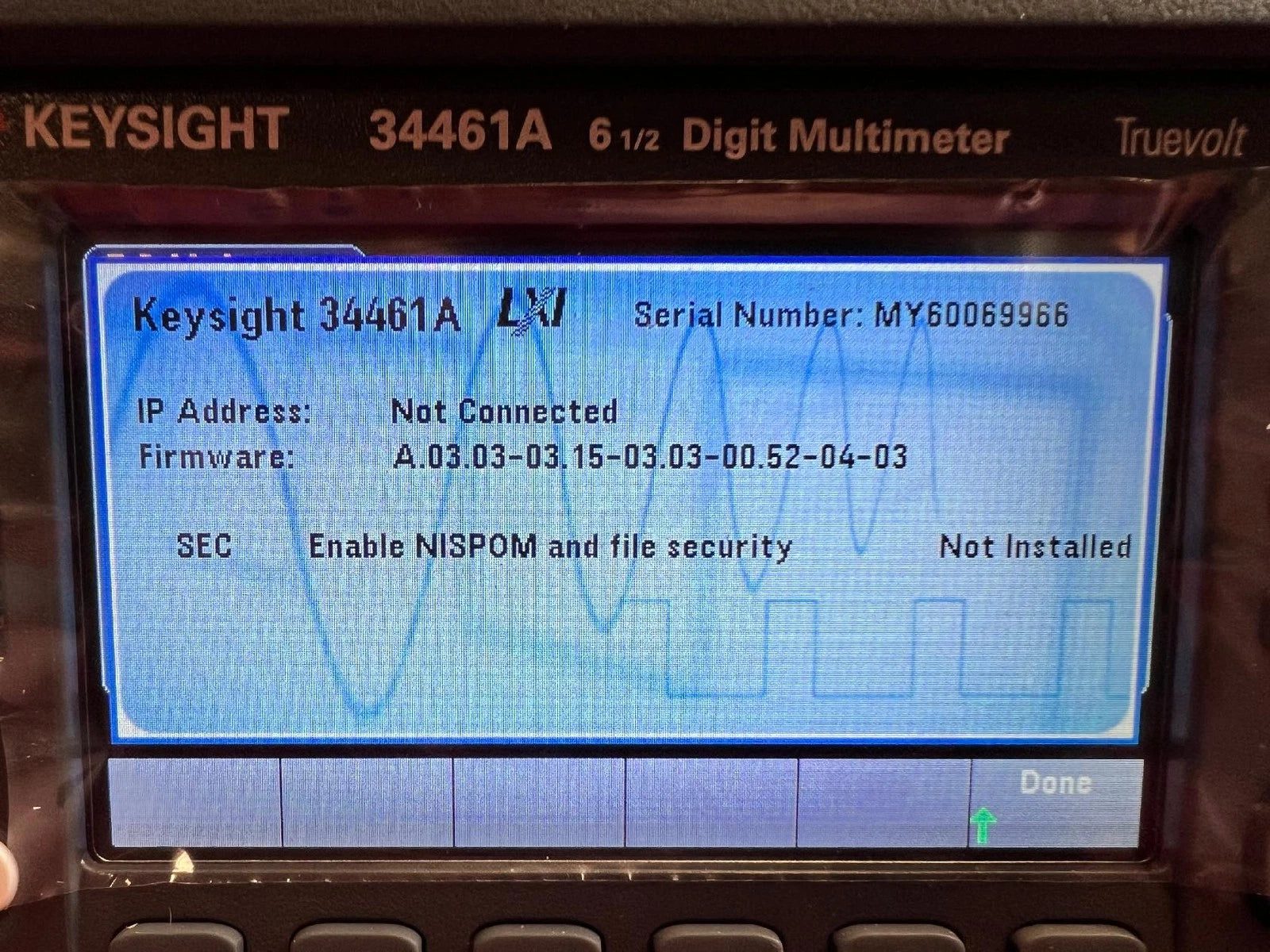 Agilent/Keysight 34461A Digital Multimeter 6.5 Digit Truevolt DMM