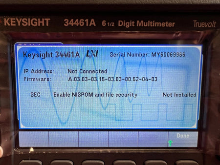 Agilent/Keysight 34461A Digital Multimeter 6.5 Digit Truevolt DMM