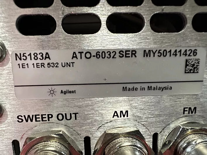 Agilent/Keysight N5183A Opt. 532 Signal Generator with UNT, 1E1, ALB, 1ER, U02, MXG Features