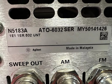 Agilent/Keysight N5183A Opt. 532 Signal Generator with UNT, 1E1, ALB, 1ER, U02, MXG Features