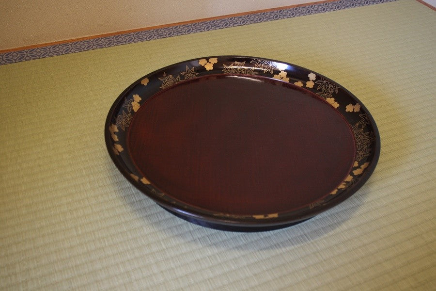 Old Lacquer Plate by Japanese