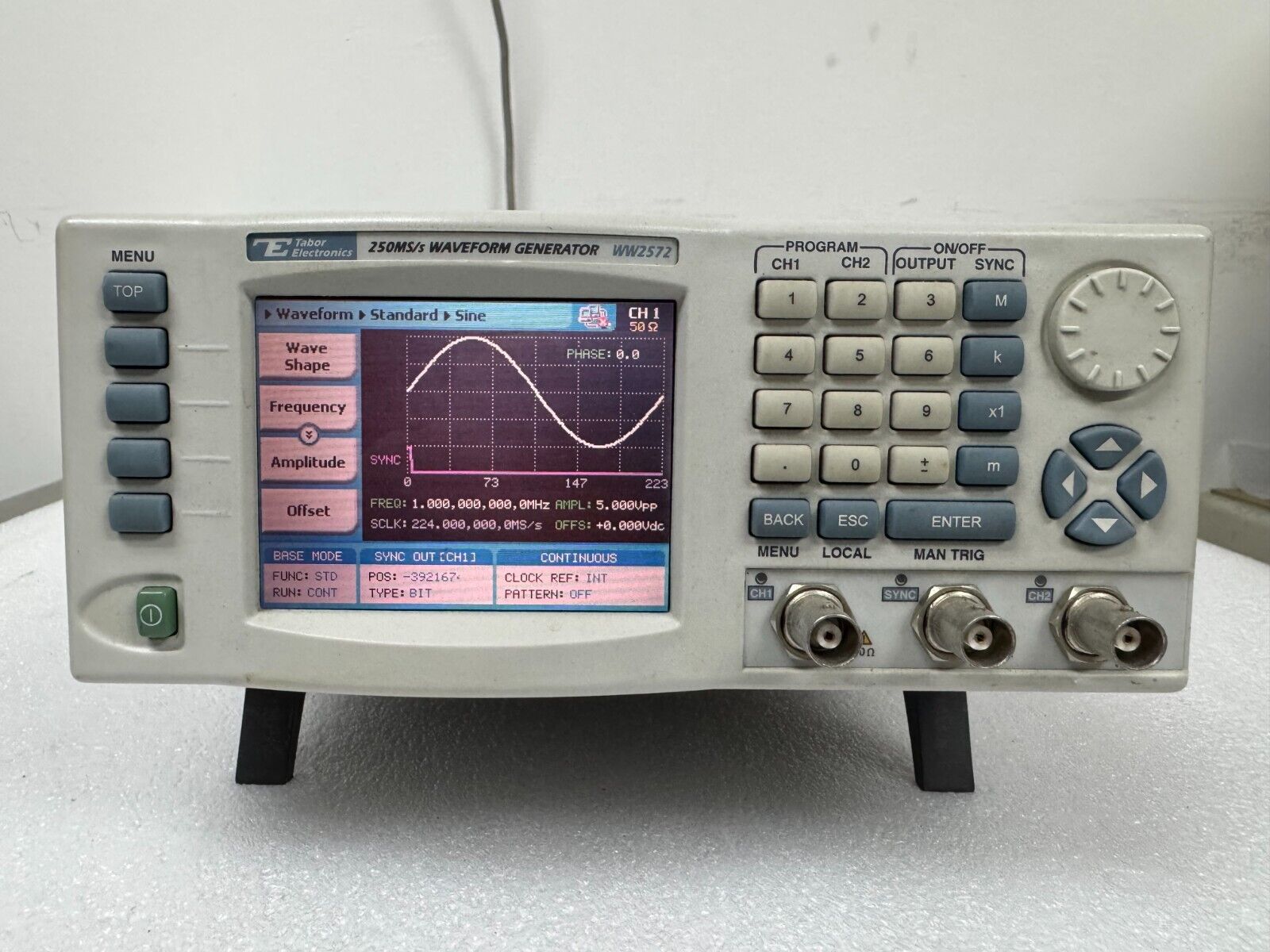 Tabor WW2572 Dual-Channel Arbitrary Waveform Generator - XG eqpt