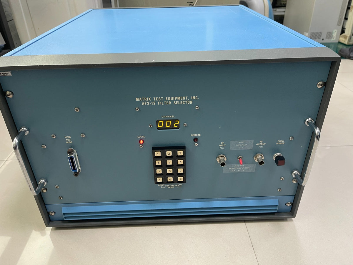 Matrix Test Equipment APFS-24 (APFS-12) Filter Selector _10 - XG eqpt
