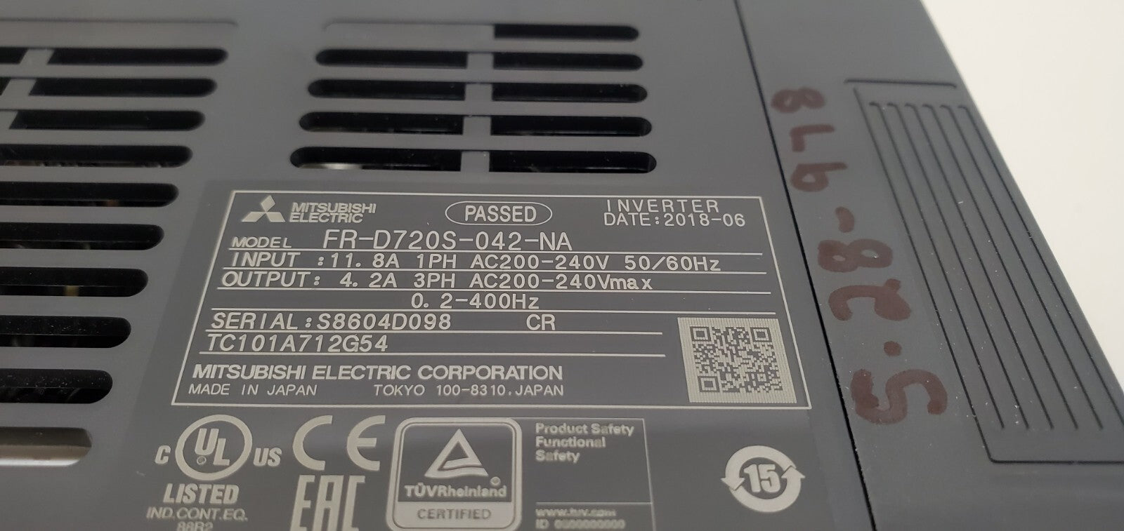 Mitsubishi FR-D720S-042-N 0.75KW AC Inverter Drive