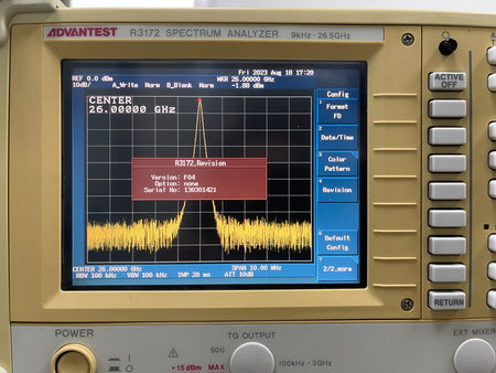 Advantest R3172 Spectrum Analyzer 9KHz - 26.5GHz - XG eqpt