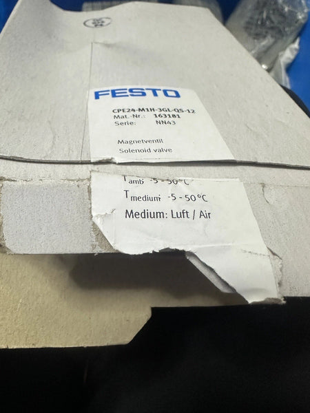 Festo Magnetventil CPE24-M1H-3GL-QS12 163181