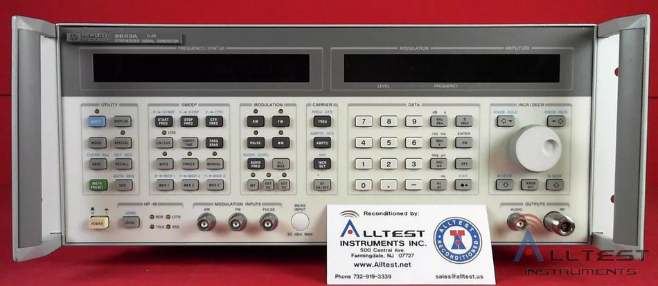 HP 8643A Agilent 8643A H02 RF Signal Generator Tested Good