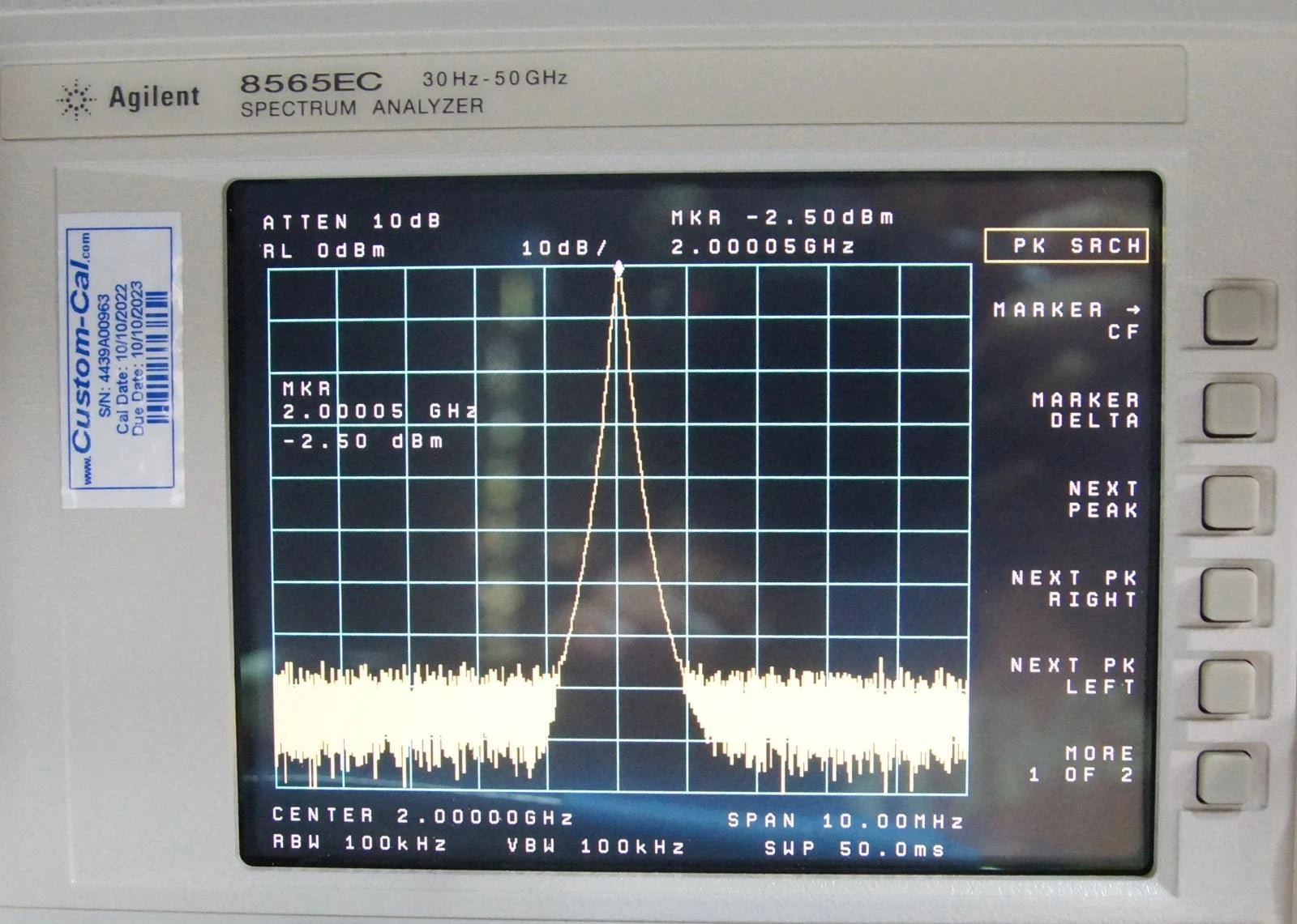 Agilent E4438C 2GHz ESG Vector Signal Generator OPT 1E5 502