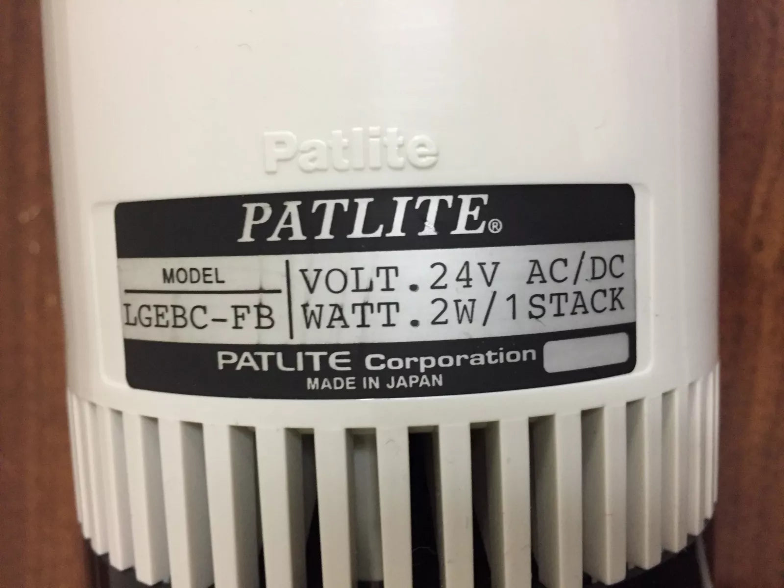 Patlite LGEBC-FB Flashing Light with Audible Alarm Signal Tower and 1m Pole, 24V 2W